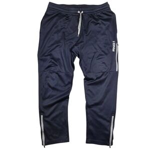 Y2k AND1 Sweatpants Men L‎ Navy Cargo Baggy Skater Punk Grunge 2000s Streetstyle